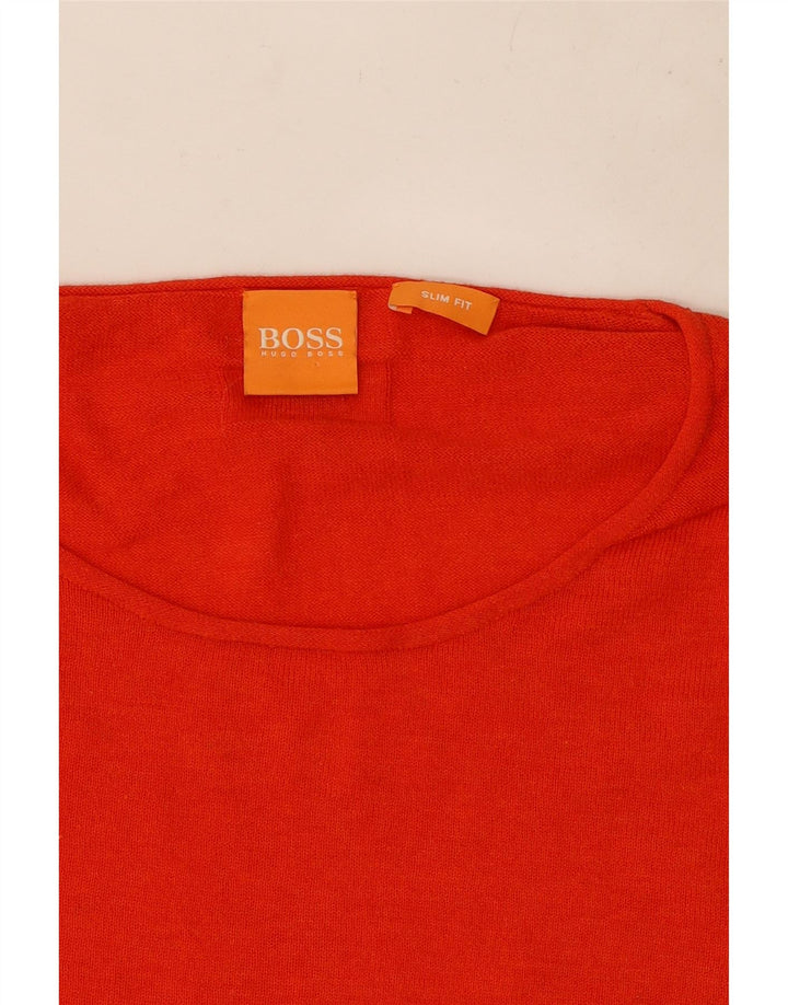 Hugo Boss Herre Crew Neck Jumper Sweater 2XL Rød