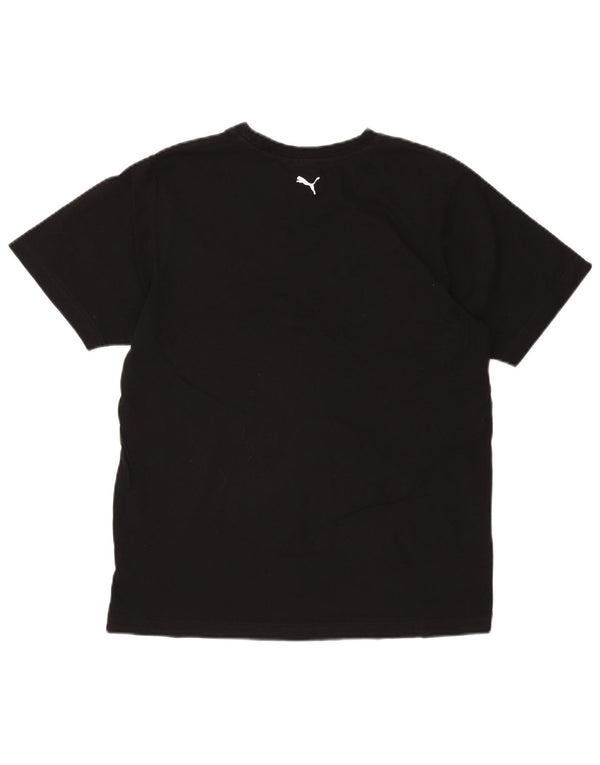 PUMA drenge grafisk t-shirt top 15-16 år sort