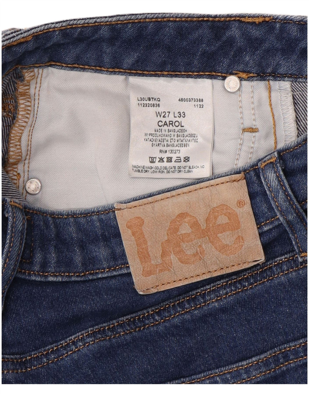 Lee Dame Carol Slim Jeans W27 L29 Blå Bomuld