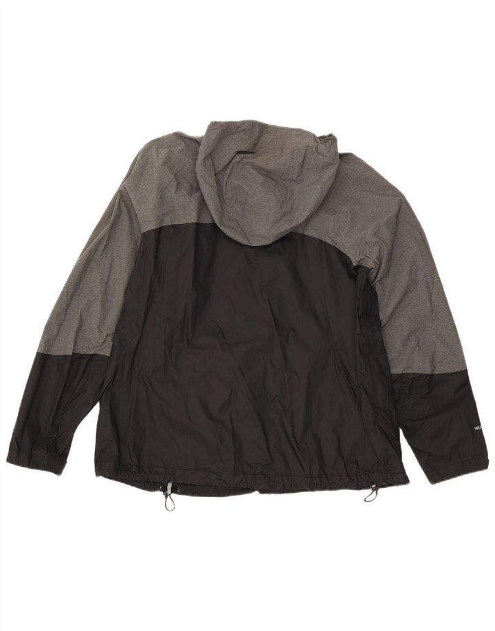 EDDIE BAUER Weather Edge regnjakke til kvinder DK 20 2XL Sort Colourblock