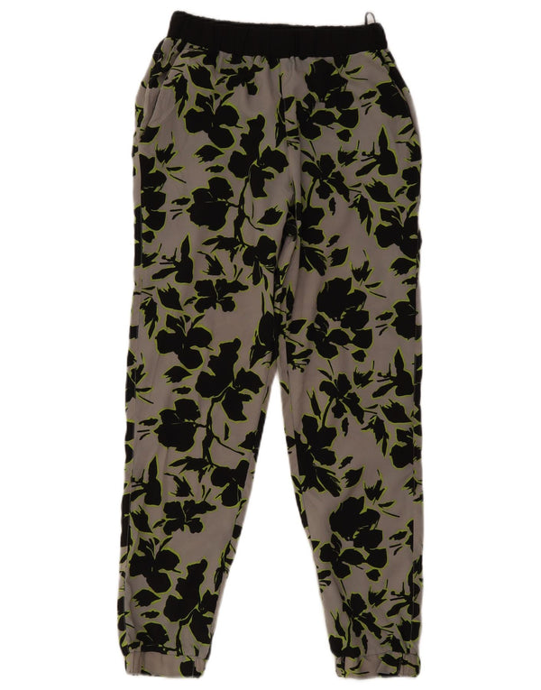 Topshop Dame joggers Casual Bukser UK 8 Small W28 L27 Grå blomster