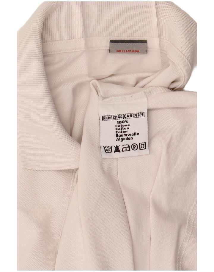 Kappa Langærmet poloshirt til mænd Medium hvid bomuld