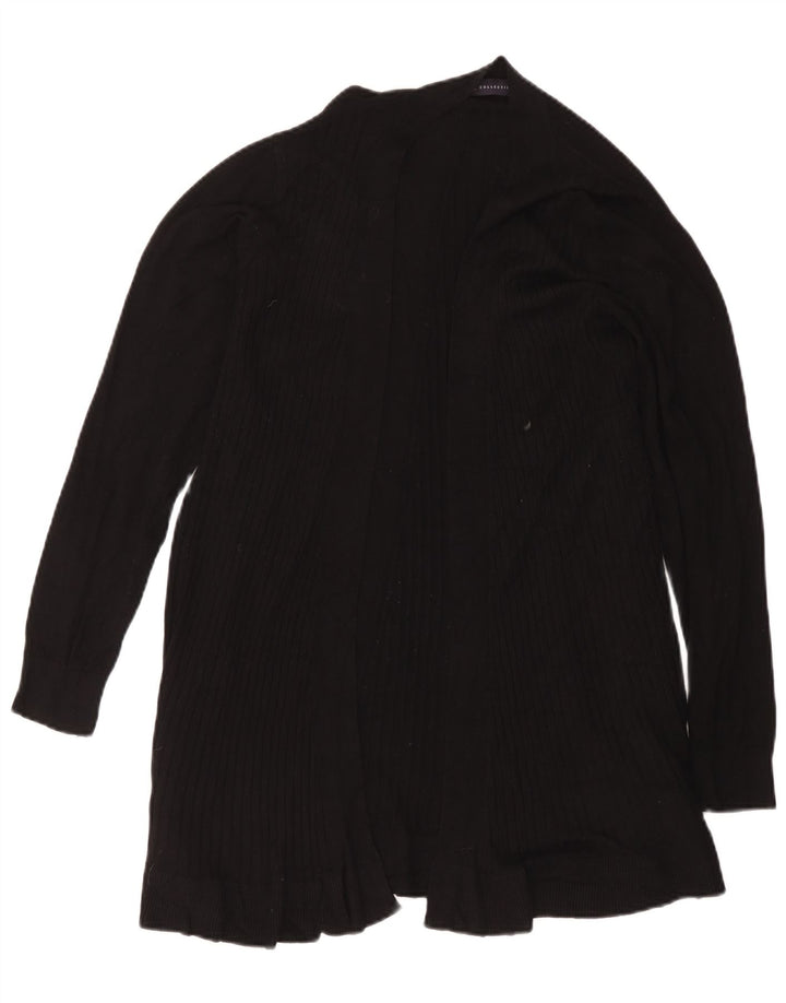 Marks & Spencer Dame Longline Open Cardigan Sweater UK 18 XL Sort