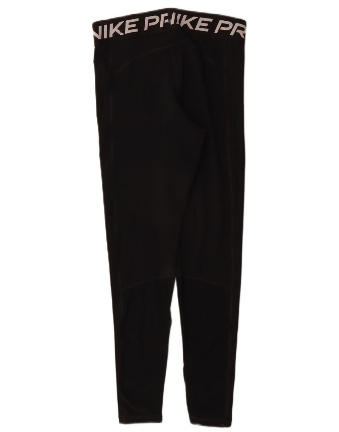 Nike Dame Dri Fit Grafiske Leggings UK 12 Medium Sort