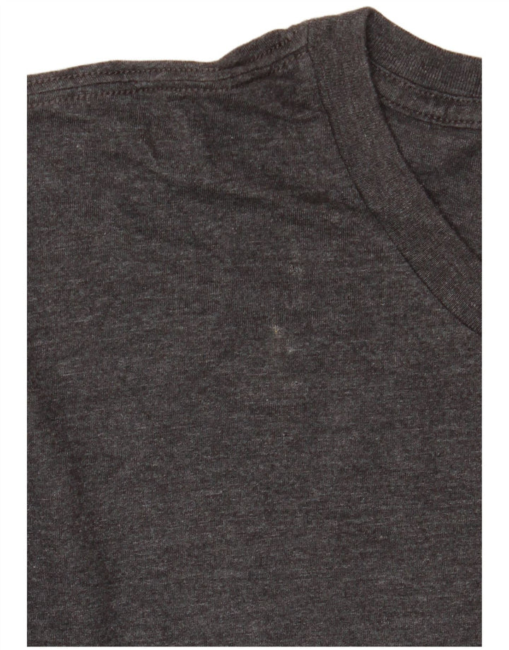 EDDIE BAUER Herre grafisk T-shirt Top Stor grå flækket bomuld