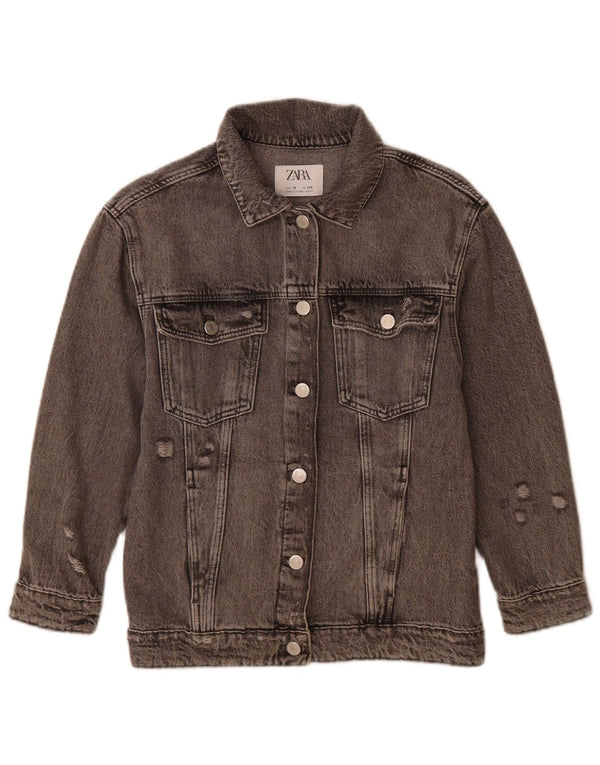 Zara piger denimjakke 9-10 år Grå