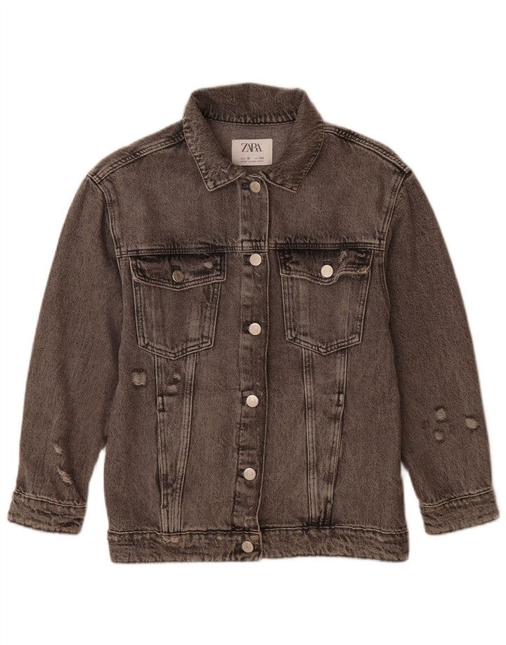 Zara piger denimjakke 9-10 år Grå