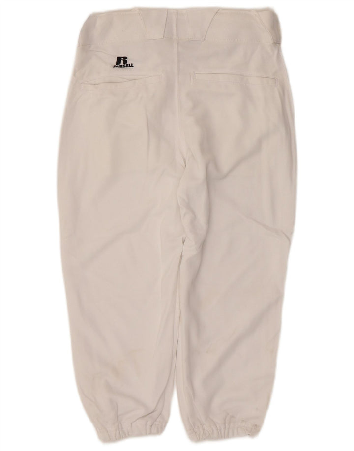 Russell Athletic Womens Joggers Capri Bukser Small W26 L17 White