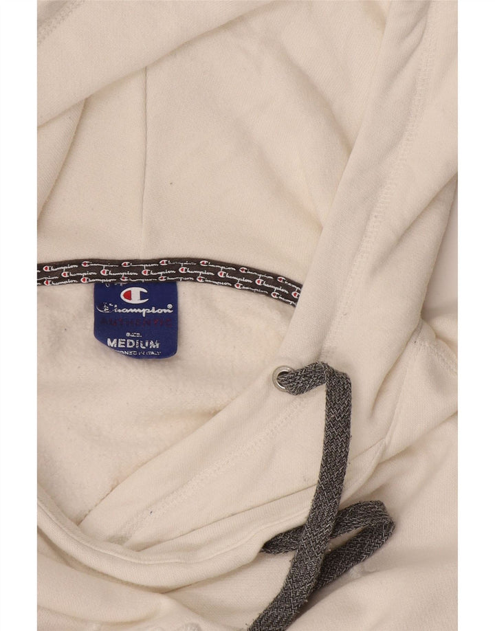 Champion Dame Grafisk Hoodie Jumper UK 12 Medium White