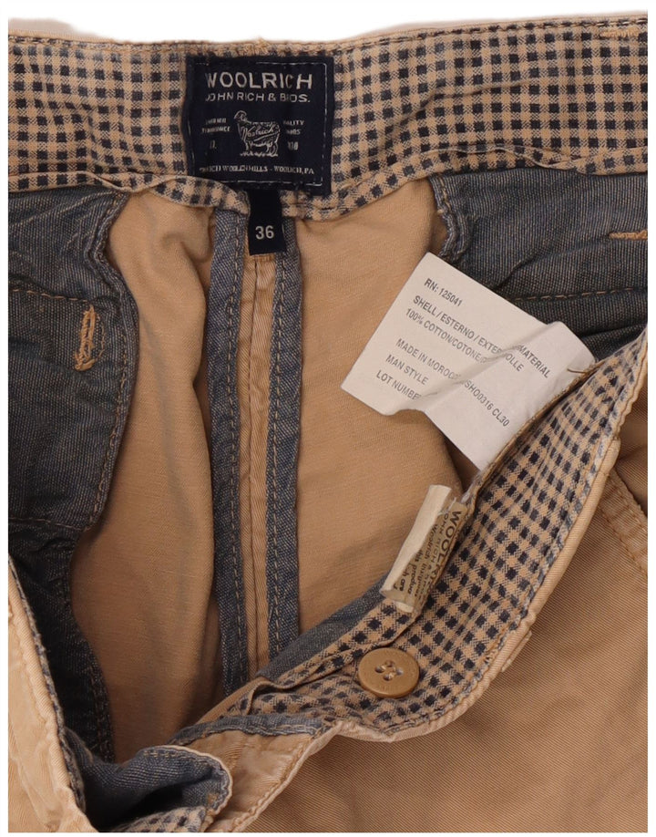 Woolrich Herre Casual Shorts W36 Stor Beige Bomuld