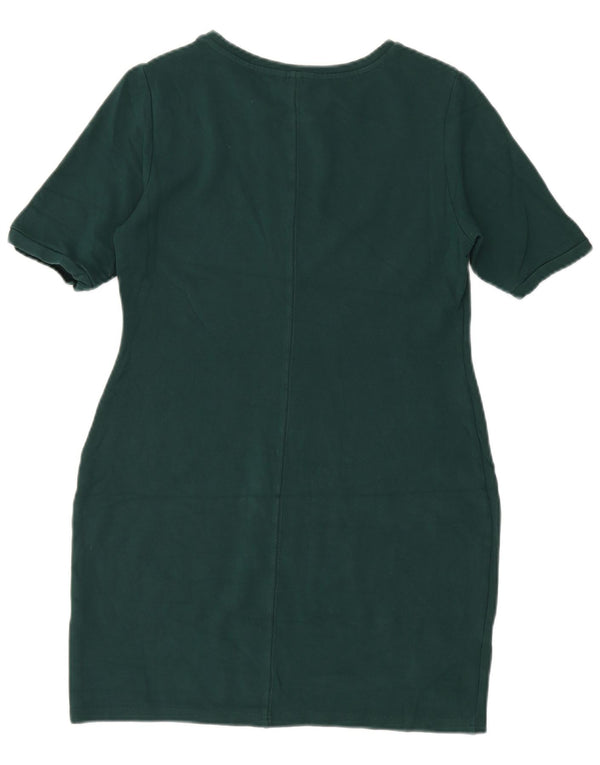 Topshop Womens Sheath Dress UK 16 Large Green Viscose