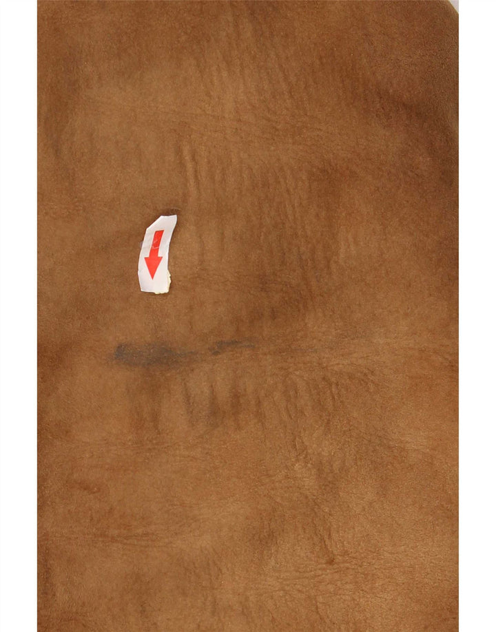 Vintage Herre Shearling Jacket UK 38 Medium Brown