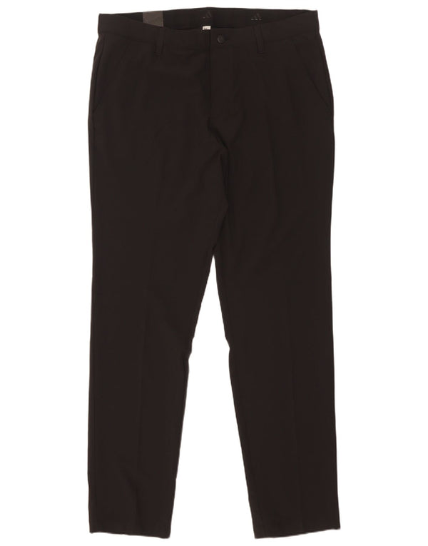 Adidas Womens Regular Fit Tapered Chino-bukser W34 L32 Sort polyester