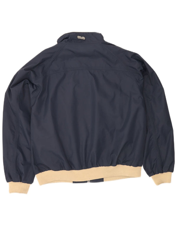 Gant Bomber Jacket UK 42 XL Navy Blue Colourblock Nylon