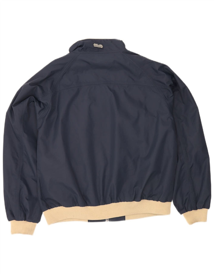 Gant Bomber Jacket UK 42 XL Navy Blue Colourblock Nylon