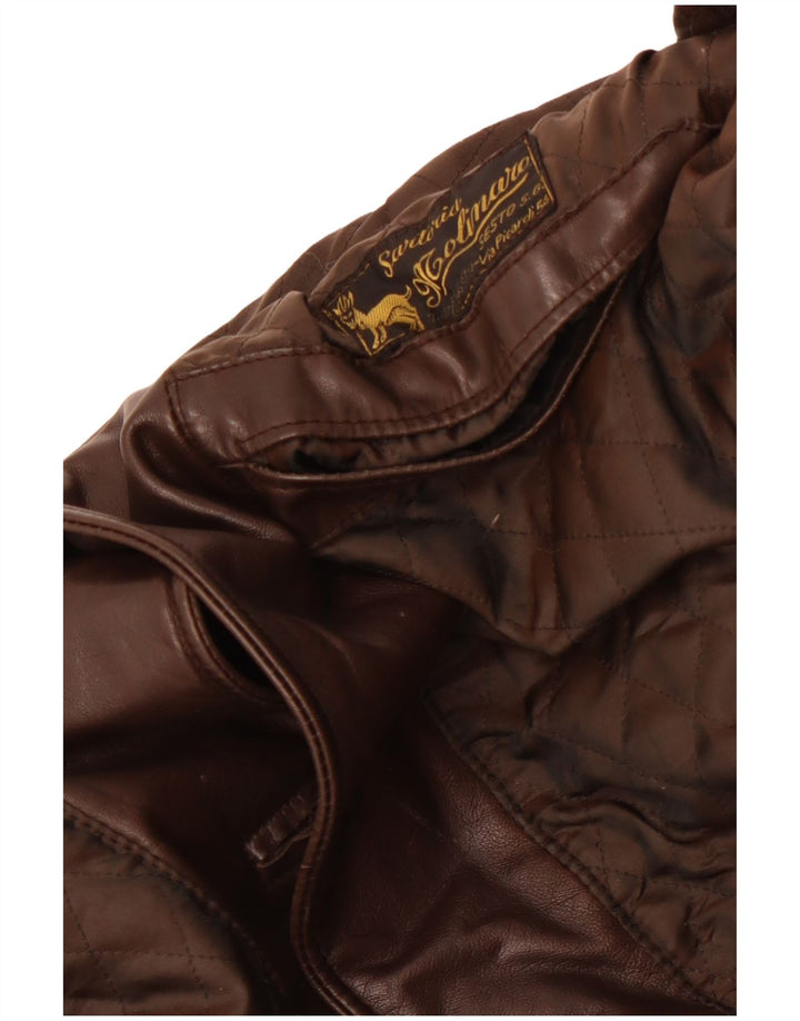 Vintage herre læderjakke UK 36 Small Brown