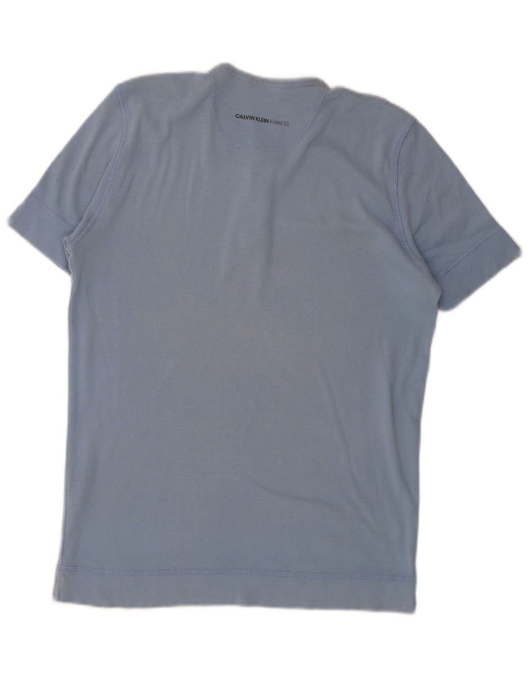 Calvin Klein Herre T-Shirt Top Stor Blå Bomuld