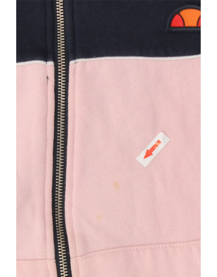 Ellesse Dame Hættetrøje Sweater UK 12 Medium Navy Blue Colourblock