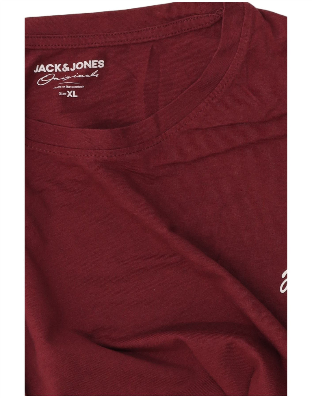Jack & Jones Herre T-Shirt Top XL Burgundy