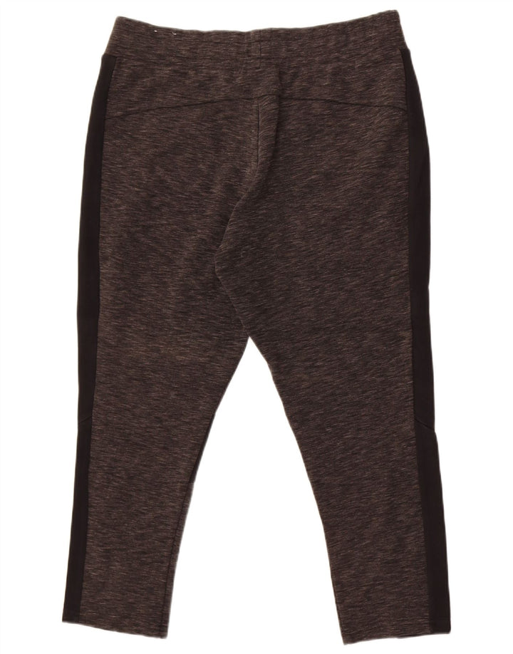 Puma Dame Leggings UK 14 Stor Grå Colourblock Bomuld