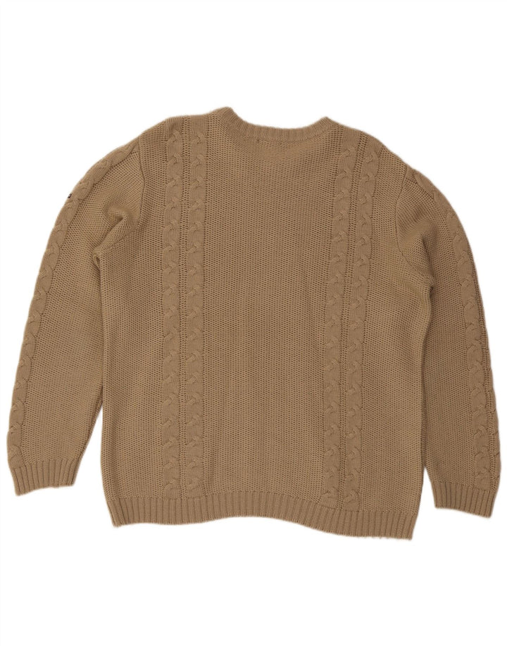 Canadiens Herre Boat Neck Jumper Sweater XL Beige Uld