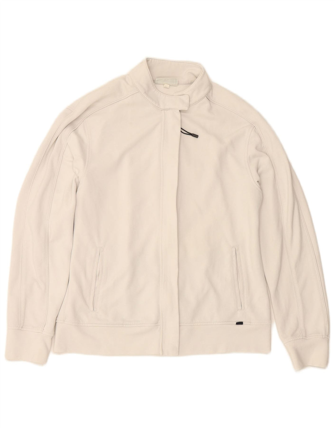 ASICS træningsdragt topjakke til kvinder UK 14 Stor hvid polyamid