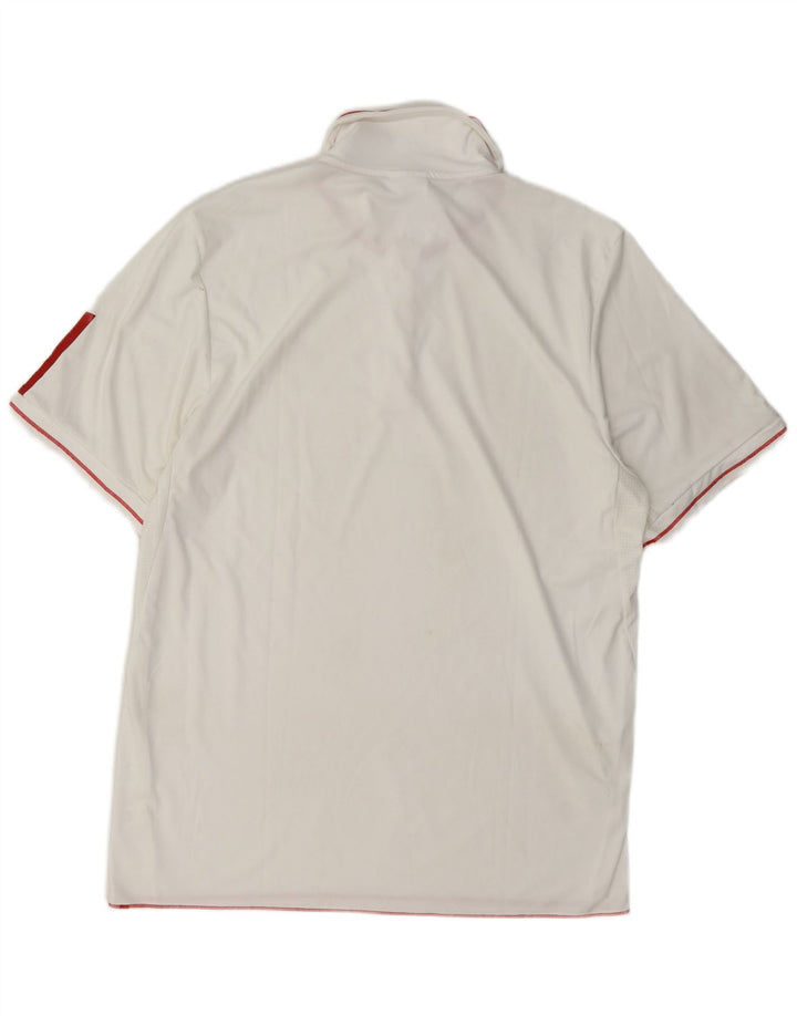 Adidas Poloskjorte til mænd Medium White Polyester