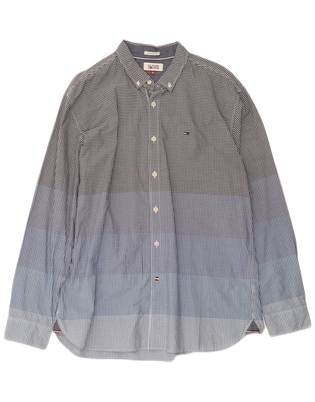 Tommy Hilfiger Herre Regular Fit skjorte 2XL Multifarvet Gingham Bomuld