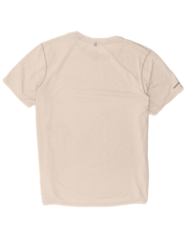 Nike Herre Dri Fit Grafisk T-Shirt Top XL Hvid Polyester