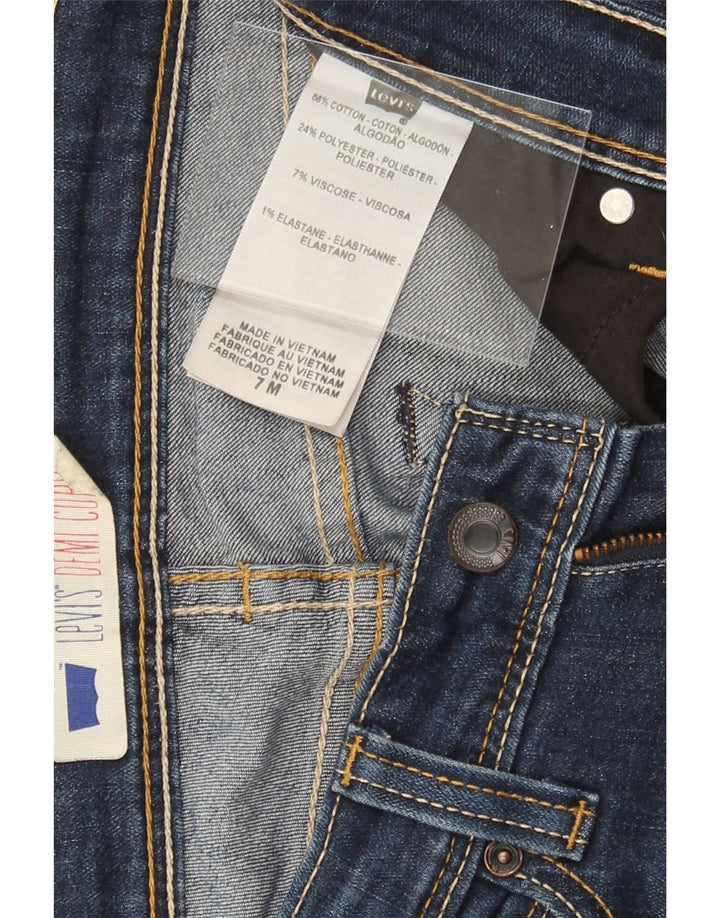 LEVI'S Womens Skinny Jeans US 7 Medium W30 L31 Navy Blue Cotton Vintage Levi's and Second-Hand Levi's from Messina Hembry 