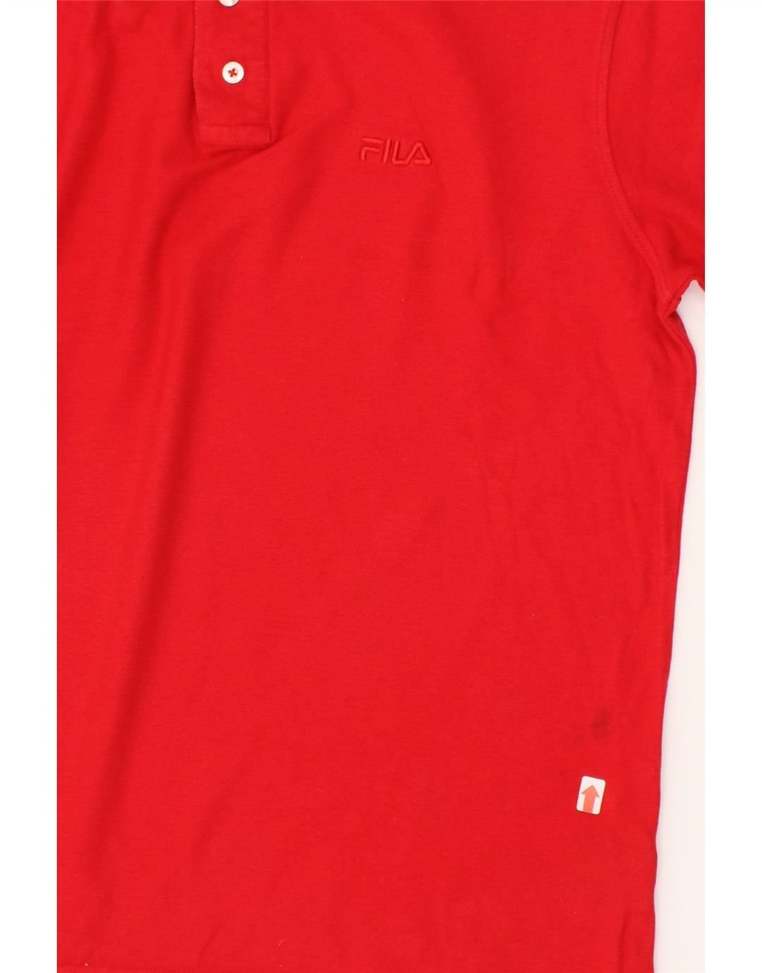 FILA Mens Polo Shirt Medium Red Cotton Vintage Fila and Second-Hand Fila from Messina Hembry 