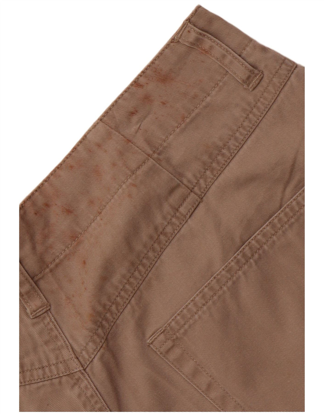 EDDIE BAUER kvinders højtaljede chinoshorts US 12 Large W30 Beige
