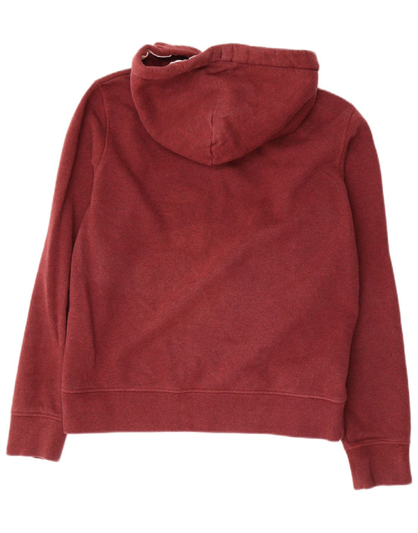 Jack Wills Dame Hættetrøje Sweater UK 14 Stor Bourgogne bomuld