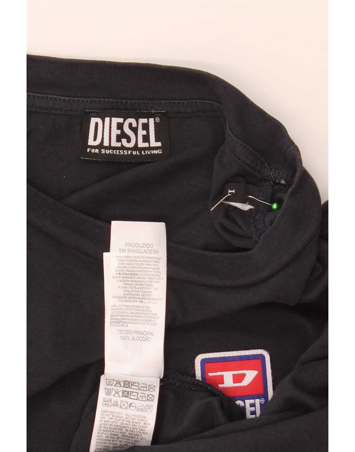 Diesel Herre T-Shirt Top Stor Marineblå Bomuld