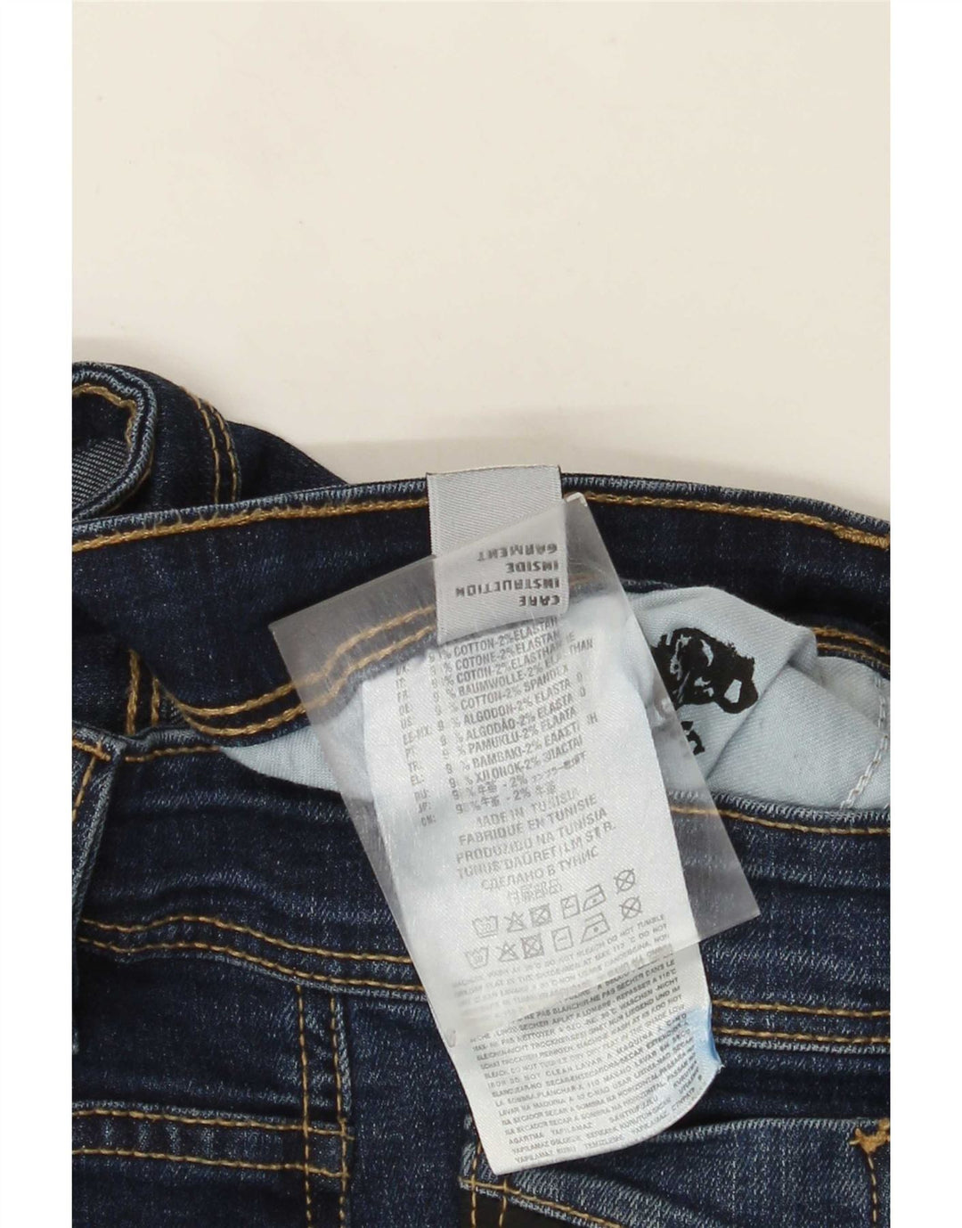 Diesel Dame Slim Jeans W36 L31 Blå Bomuld