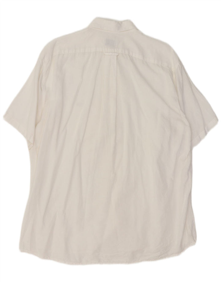 Lacoste Herre kortærmet skjorte str. 42 Large White