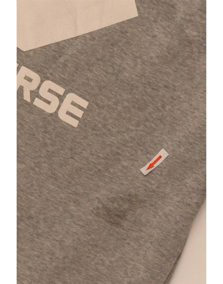 Converse Graphic Sweatshirt Jumper UK 14 Medium Grey Bomuld