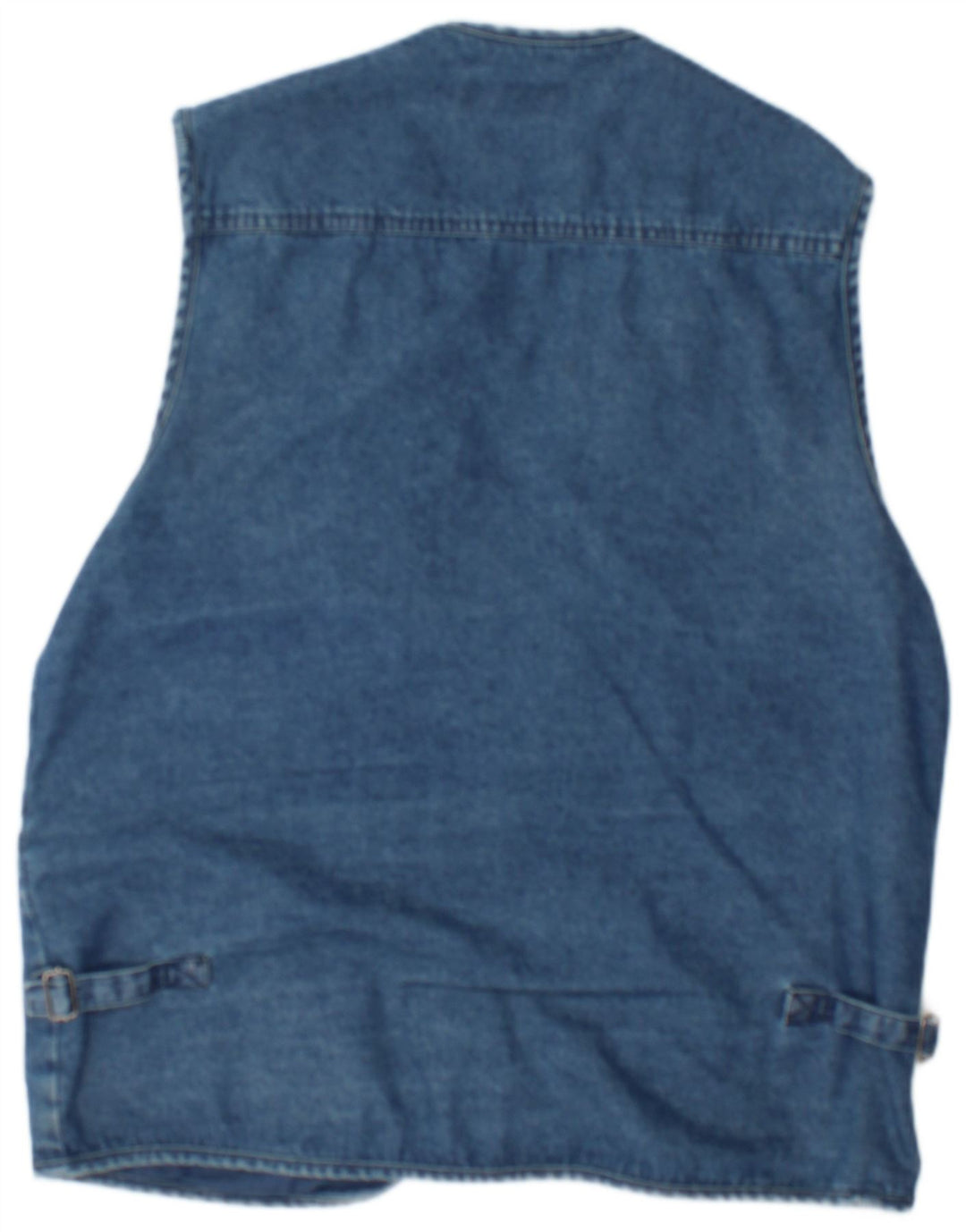 Olympia Herre Denim Utility Gilet UK 38 Medium Blue Cotton