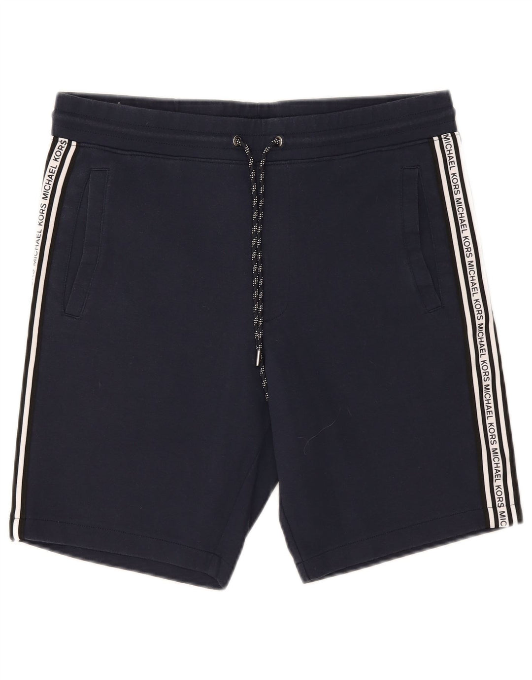 Michael Kors Herre grafiske sportsshorts Medium Navy Blue Colourblock Bomuld