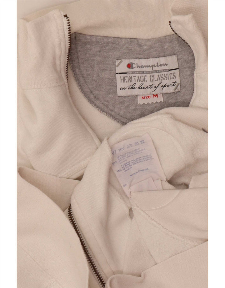 Champion Womens Heritage Classics Træningsdragt Topjakke UK 14 Medium White