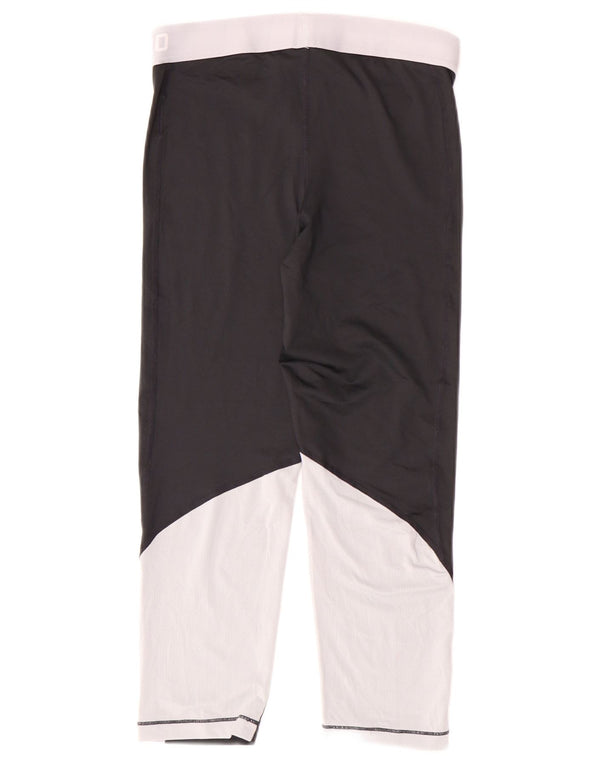 Nike Dame Dri Fit Leggings UK 14 Medium Black Polyester Sports