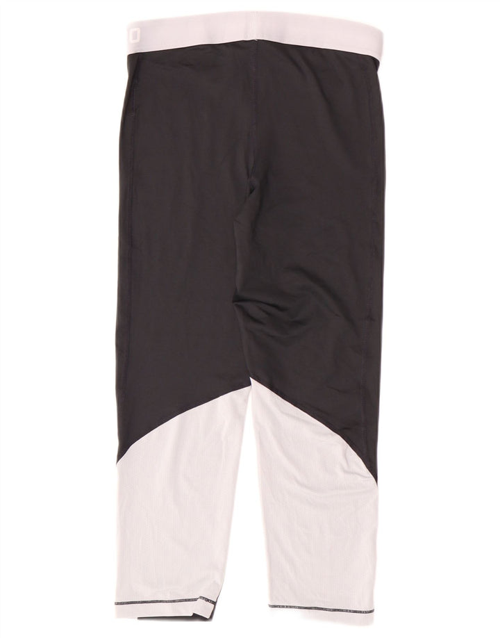 Nike Dame Dri Fit Leggings UK 14 Medium Black Polyester Sports