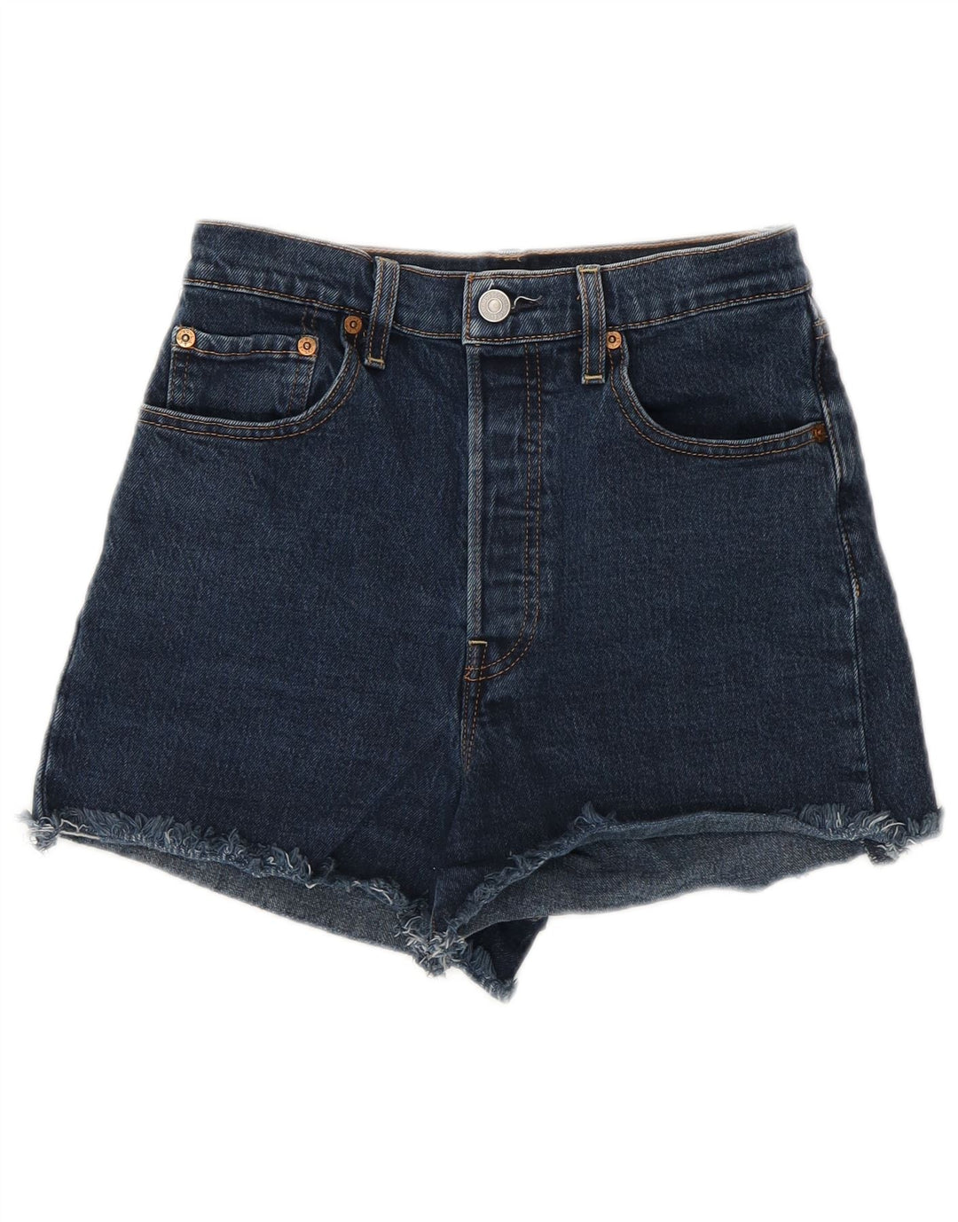 LEVI'S Womens 501 denimshorts W27 Small Blue Bomuld Classic