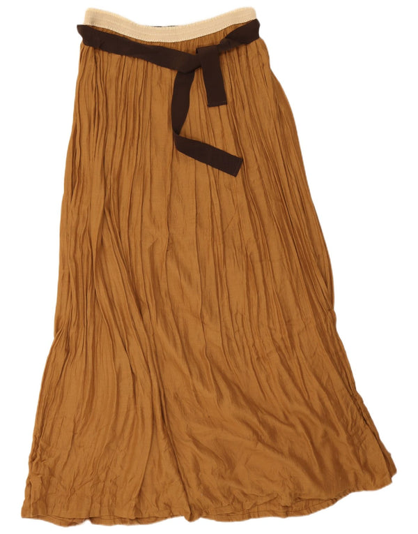 Woolrich Højtaljet Maxi-nederdel til kvinder W36 XL Brun Colourblock