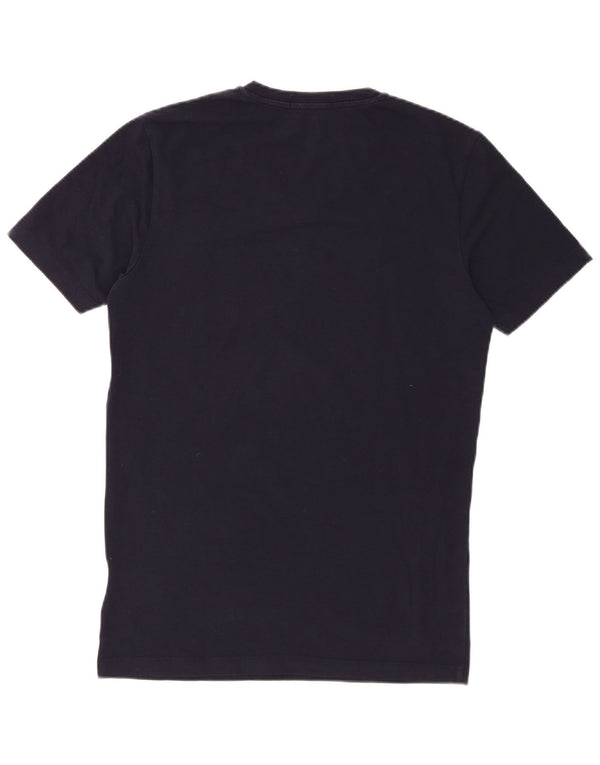 CALVIN KLEIN JEANS Mens Slim Fit Graphic T-Shirt Top Medium Navy Blue