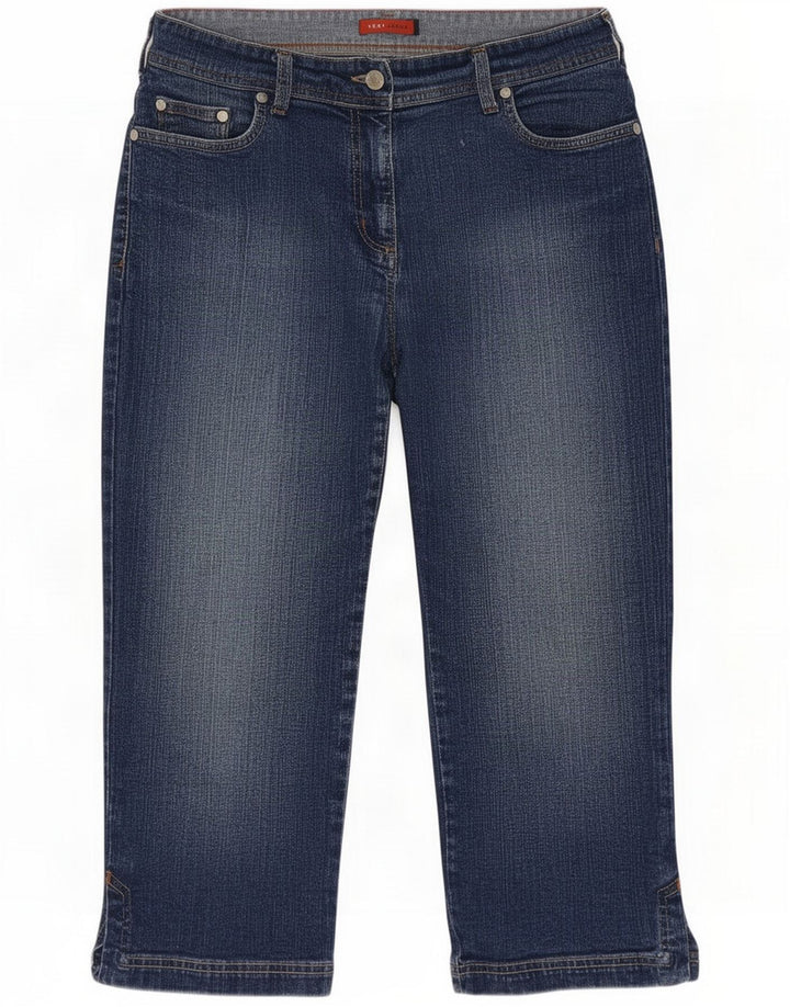 Next Dame Capri Jeans UK 12 Medium W30 L19 Blue Cotton