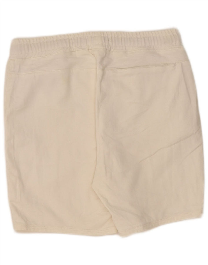 Zara Herre Sportshorts Large Off White Bomuld