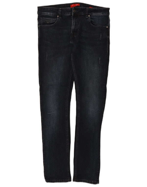 Guess Skinny Jeans til mænd W33 L31 Sort bomuld