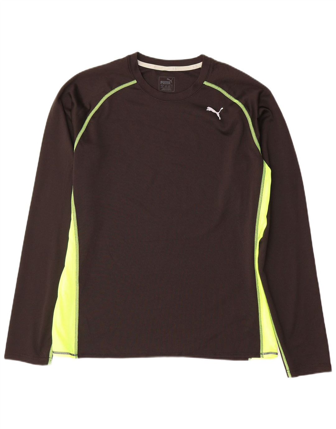 Puma Herre Top Langærmet Stor Sort Colourblock