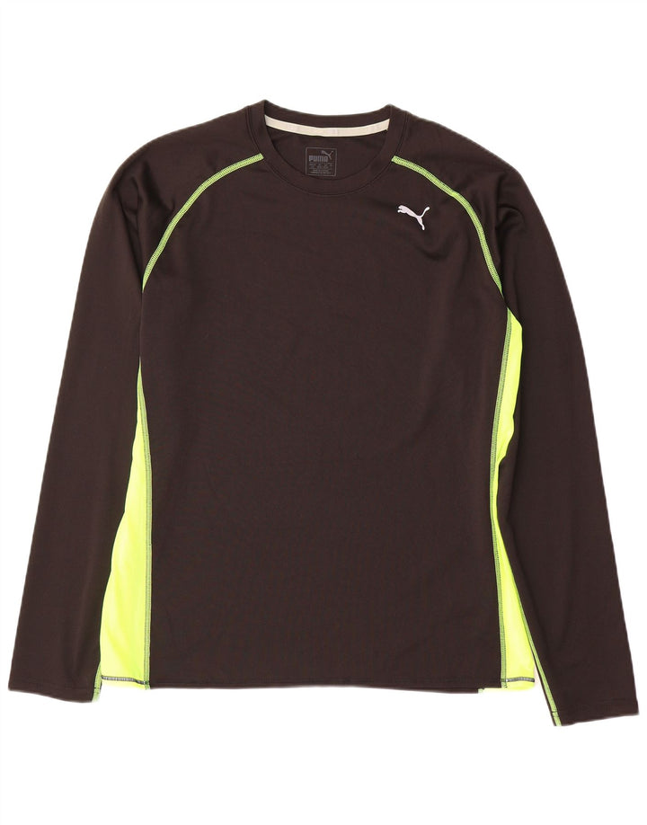 Puma Herre Top Langærmet Stor Sort Colourblock